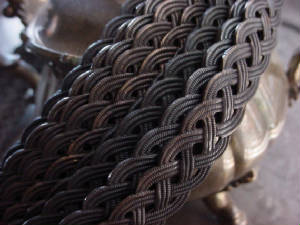 Vintage Half Inch Brass Gallery Wire Oxidized